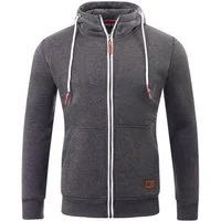 Reslad Sweatjacke Reslad Sweatjacke Zipper RS-1006 (1-tlg) Winter-Pullover Kapuzenpullover Sweater Hoodie Pulli Sweatshirt
