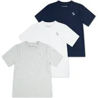 Abercrombie Kids T-Shirt (Packung, 3-tlg) mit kleiner Stickerei