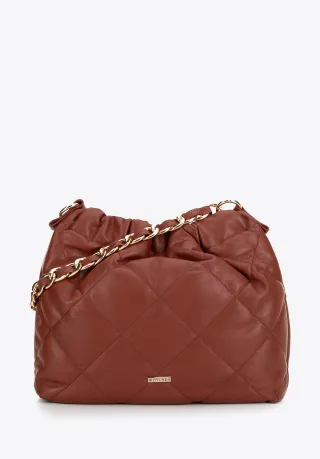 Wittchen Damen-Tasche aus rotem Öko-Leder mit Kette