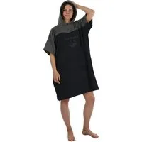 normani Badeponcho Damen Surfer Poncho Kuta, Bio-Baumwolle, Kapuze, Schlupf, Badeponcho aus 100 % saugstarker Bio-Baumwolle