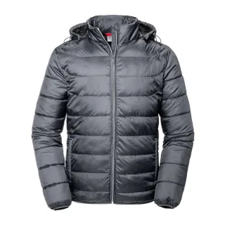 Russell - "Nano" Steppjacke mit Kapuze für Herren (Eisen)