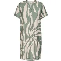 ONLY CARMAKOMA Sommerkleid CARSUSI S/S V-NECK KNEE DRESS WVN ZL mit Viskose, regular fit, knielang