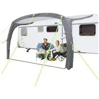 Skandika Vorzelt Vika Air Caravan 400, aufblasbares Vordach ohne Seitenwand, (für Wohnmobil, Wohnwagen mit 235 bis 250 cm Anbauhöhe), UV 50+, 3000 mm Wassersäule, Luftpumpe, Tragetasche