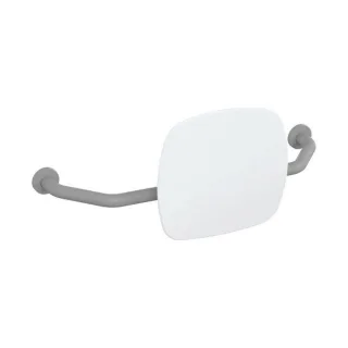 Hewi 801 Rückenstütze 801.51B917195 Wandabstand 150mm, matt, Lehne signalweiß, felsgrau