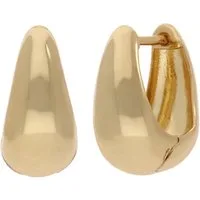 Firetti Paar Creolen Schmuck Geschenk Silber 925 Ohrschmuck Ohrringe Tropfenform