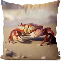 VOID Kissenbezug, (1 Stück), Krabbe Nordsee Ostsee Strand Watt Tiere Krebs Urlaub Reise wellness k