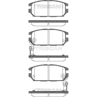 Triscan Bremsbel?ge hinten Mitsubishi Lancer Space 2,4