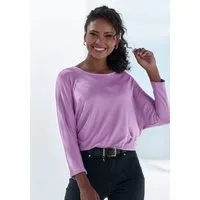 LASCANA 3/4-Arm-Shirt aus luftiger Feinstrickqualität mit Fledermausärmeln