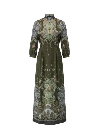 RIANI - Kleid olive patterned - Gr. - 36
