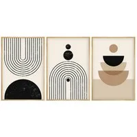 Wallity Leinwandbild Painting: 100% MDF (Thickness: 3 mm), 50 x 70 cm (3 Pieces) E4048, (3 St)