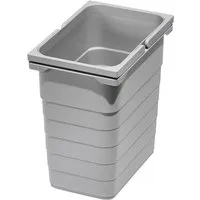 SO-TECH® Mülleimer eins2vier Abfallsammler Höhe: 310 mm, Volumen 8 Liter 153 x 230 mm alugrau 5050