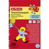 Herlitz Bastelkartonpapier herlitz Tonzeichenpapierblock 23x33 cm 20 Blatt