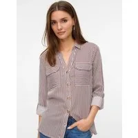 Vero Moda Hemdbluse VMBUMPY L/S SHIRT NEW WVN GA NOOS Viskose, regular fit