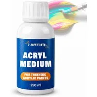 7 Artists Acrylfarbe 7 Artists Acrylmedium Transparent 250 ml - Acrylbinder für Acrylfarben