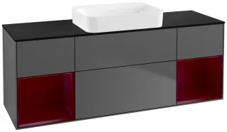 Villeroy & Boch Waschtischunterschrank Finion G74 1600x603x501mm Wandbel WT mit., G742HBGK G742HBGK