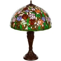 BIRENDY Stehlampe Lampe im Tiffany-Stil 16 Zoll Libelle Tiere Rose Tischlampe