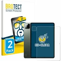 BROTECT Displayschutzfolie Schutzfolie für Xiaomi Pad 8 Pro (Display+Kamera), 2 Stück, Displayschutz Schutz Folie Klar Transparent