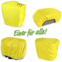 Haberland Fahrradkorb Haberland Überzug für Einzeltaschen, Körbe & Gepäckträgertaschen gelb