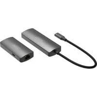 4K Video Extender USB-C > HDMI, 30 Meter, HDMI Verlängerung schwarz, Sendeeinheit + Empfängereinheit
