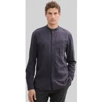 TOM TAILOR Denim Langarmhemd Blusen & Shirts Basic Fit Hemd mit Stehkragen