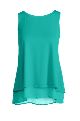 Mehrlagiges ärmelloses Top