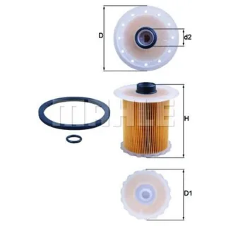 Mahle Kraftstofffilter Dacia Renault KX81D 1,9