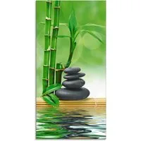 Artland Glasbild Spa Konzept Zen Basaltsteine, Zen (1 St), in verschiedenen Größen
