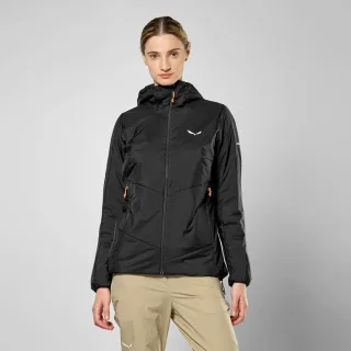 SALEWA - Puez Catinaccio 2 Tirolwool® Responsive Kapuzenjacke Damen - Schwarz (Gr.36)