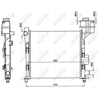 NRF Motork?hler Mercedes A-Klasse W168 58252