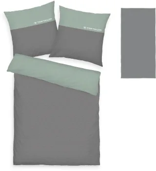 TOM TAILOR HOME Bettwäsche "Henry" 3 Stk. Bettwäsche aus Baumwolle, mit GRATIS-Zugabe: Sporthandtuch