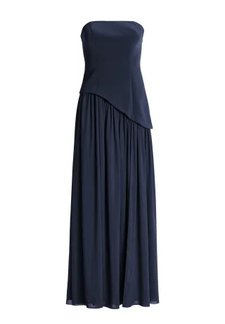 hey kyla - Corsagenkleid mit Beinschlitz navy - Gr. - 38