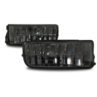 2x Nebelscheinwerfer Klarglas SCHWARZ inkl. Birnen H1 Links + Rechts für BMW E36