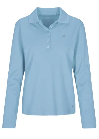 CLARINA - NOS Poloshirt, 1/1 Arm, uni 616 jeans - Gr. - 42