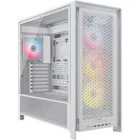 FRAME 5000D RS ARGB , Tower-Gehäuse weiß, Tempered Glass