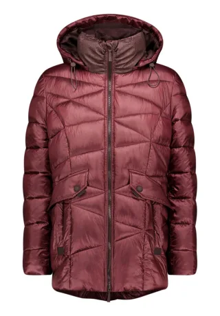 Gil Bret - Steppjacke mit Kapuze rot - Gr. - 38
