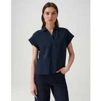 OPUS Kurzarmshirt mit leichter Front Rückenfalte für lockeren Fall