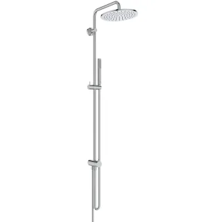 Ideal Standard Duschsystem Ceratwist T25 M ohne Armatur Stick-HB und runde Kopfbrause Chrom, BE206AA BE206AA