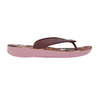 FitFlop - "Jim Thompson" Flipflops für Damen, Leder, Plattform-Absatz (Braun)