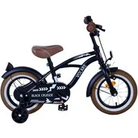 T&Y Trade Kinderfahrrad 12 Zoll Kinder Jungen Fahrrad Kinderfahrrad Rad Cruiser Schwarz 21201, 1 Gang, Stützräder, Rücktrittbremse