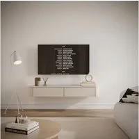 Selsey TV-Schrank LUVIO SLIM TV-Hängeboard 175/140 cm – Kaschmirgrau, 20 cm hoch, matt, grifflos