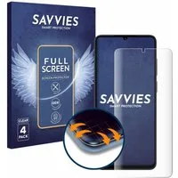 Savvies Displayschutzfolie Fullscreen Schutzfolie für Honor X5c Plus, 4 Stück, Displayschutz Folie Fullcover Klar Transparent