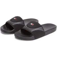 Tommy Jeans TOMMY JEANS SEASONAL POOL SLIDE Pantolette Poolslides, Sommerschuh, Schlupfschuh mit Kontrastbesätzen