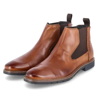 Bugatti Chelsea Boots  Braun - Gr. 40 -  Leder und Textil