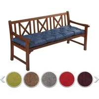 sunnypillow Bankauflage Bankauflage Stuhlkissen viele Farben und Größen zur Auswahl, 120 x 40 cm blau