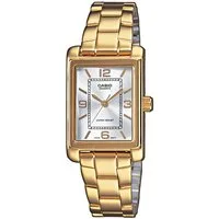 CASIO TIMELESS COLLECTION Quarzuhr LTP-1234PG-7AEG, Armbanduhr, Damenuhr, analog, Edelstahlarmband