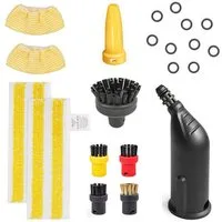 MOPUEA Reinigungsbürsten-Set 21-teilig Dampfreiniger Zubehör Set Easyfix kompatibel SC1–SC5, (Einfach zu wechseln, langlebig und ideal für gründliche Haushaltsreinigung im Alltag, 21-tlg., Mikrofaser Steam Mop Lappen Bürstenkopf Düsenzubehör), für Kü