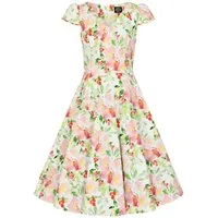 Hearts & Roses London A-Linien-Kleid Larisa Floral Swing Dress Rockabella Vintage Retro