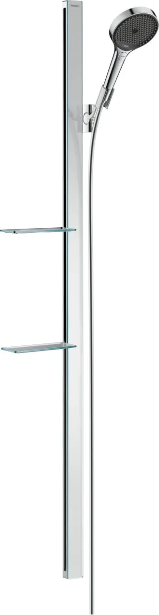 Hansgrohe Brausenset Rainfinity 130 3jet Unica E 1500mm chrom mit Seifenschale, 27673000 27673000