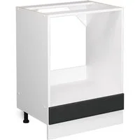 Vicco Herdumbauschrank R-Line, Anthrazit Landhaus/Weiß, 60 cm ohne Arbeitsplatte (1-St)