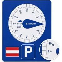 Kaiser24 Parkscheibe Parkscheibe Österreich 15 Minuten Kurzparkzone Blau